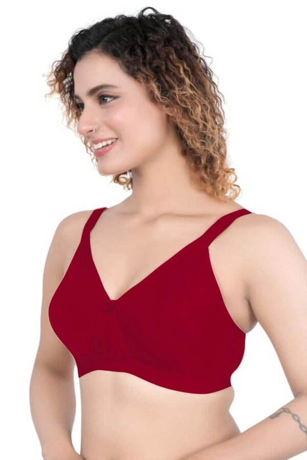 LUNAIN Ritika Modal Cup Bra for Womens (Red)