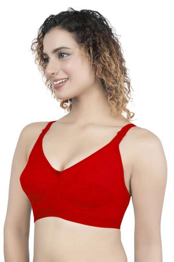 LUNAIN Soniya Cup B Bra for Women (Red)
