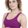 2-161.jpg LUNAIN Women Sports Bra for High Impact Activities | Non Padded (Purple)