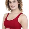 2-162.jpg LUNAIN Women Sports Bra for High Impact Activities | Non Padded (Red)