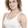 2-163.jpg LUNAIN Women Sports Bra for High Impact Activities | Non Padded (White)