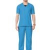 2-18.jpg LUNAIN Scrub Suits for Doctors | OT Dress | Dentists and Healthcare Professionals (Men) (Dark Sky Blue)