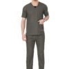 2-19.jpg LUNAIN Scrub Suits for Doctors | OT Dress | Dentists and Healthcare Professionals (Men) (Gray)