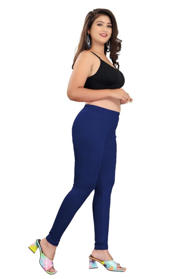 2-2.jpg LUNAIN Ankle Length Leggings for Women and Girls (Blue)
