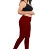 2-3.jpg LUNAIN Ankle Length Leggings for Women and Girls (Maroon)