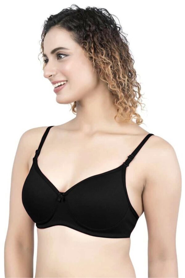 LUNAIN Lady pad Women's Cotton Fabric Bra Soft botom Band for Extra Comfort