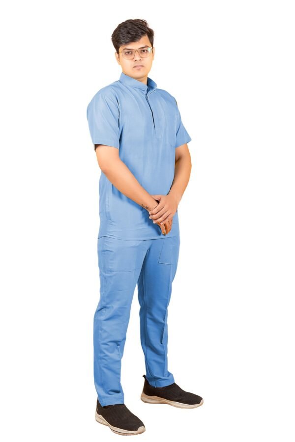 2-49.jpg LUNAIN 2-Way Stretchable Scrub Suit for Men (Sky Blue)