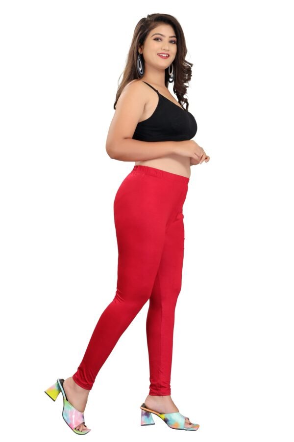 2-5.jpg LUNAIN Ankle Length Leggings for Women and Girls (Red)
