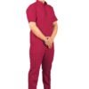 2-55.jpg LUNAIN 2-Way Stretchable Scrub Suit for Men (Maroon)
