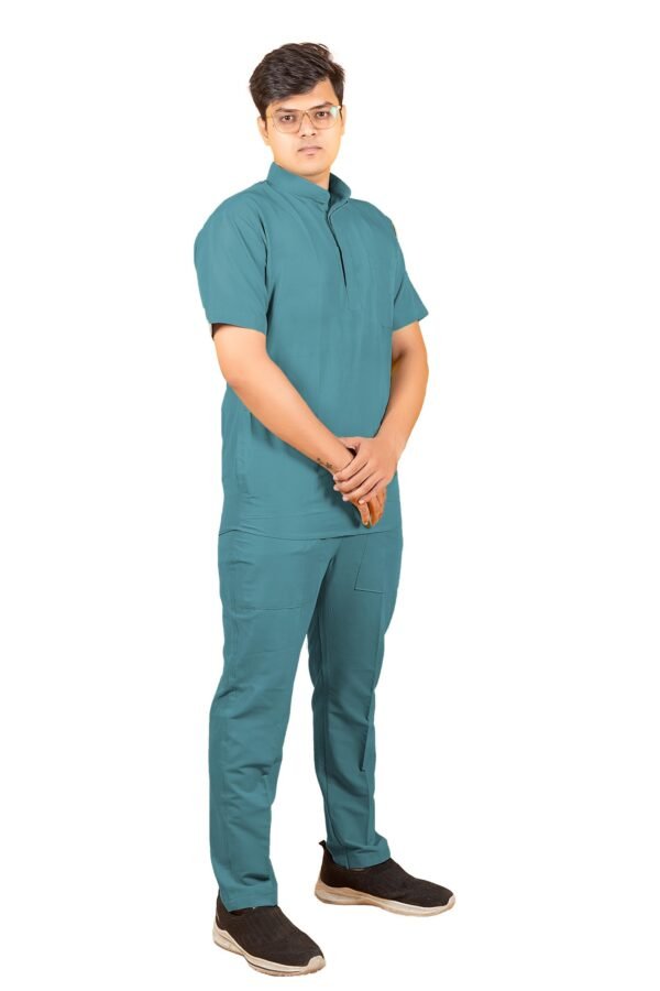 2-56.jpg LUNAIN 2-Way Stretchable Scrub Suit for Men (Jelly Blue)