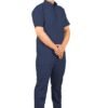 2-61.jpg LUNAIN 2-Way Stretchable Scrub Suit for Men (Navy Blue)