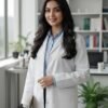 LUNAIN Full Sleeves Lab Coat for Women