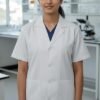 2-67.jpg LUNAIN Half Sleeves Lab Coat for Women