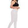 LUNAIN Ankle Length Leggings for Women and Girls (White)