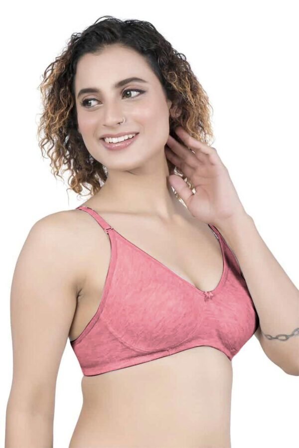 2-89.jpg LUNAIN Kavya Women's Lina Salwar-Kameez Knitted Molded Cup Regular Fit Bra Cotton Non Padded Wire Free (Light Pink)