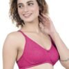 2-90.jpg LUNAIN Kavya Women's Lina Salwar-Kameez Knitted Molded Cup Regular Fit Bra Cotton Non Padded Wire Free (Pink)