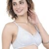 2-95.jpg LUNAIN Kavya Women's Lina Salwar-Kameez Knitted Molded Cup Regular Fit Bra Cotton Non Padded Wire Free (White)