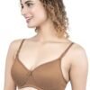 2-98.jpg LUNAIN Lady pad Women's Cotton Fabric Bra Soft botom Band for Extra Comfort (Brown)
