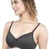 2-99.jpg LUNAIN Lady pad Women's Cotton Fabric Bra Soft botom Band for Extra Comfort (Gray)