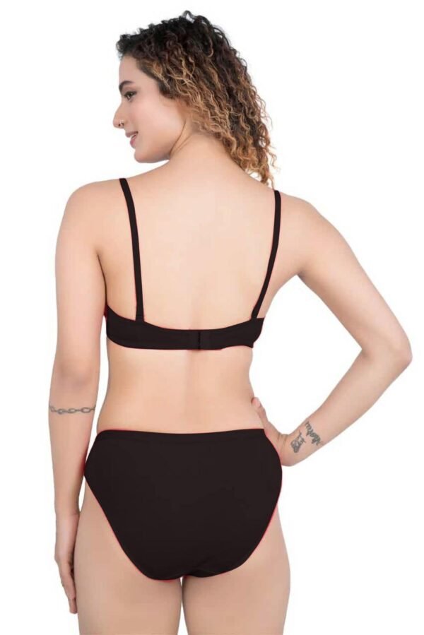 LUNAIN Lingerie Set with Full Coverage | Non-Padded Bra and Hipster Panty