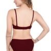 LUNAIN Lingerie Set with Full Coverage | Non-Padded Bra and Hipster Panty (Maroon)