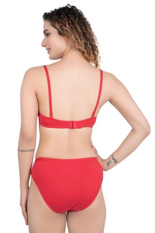 3-15.jpg LUNAIN Lingerie Set with Full Coverage | Non-Padded Bra and Hipster Panty (Red)