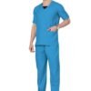 3-18.jpg LUNAIN Scrub Suits for Doctors | OT Dress | Dentists and Healthcare Professionals (Men) (Dark Sky Blue)