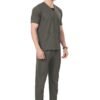 3-19.jpg LUNAIN Scrub Suits for Doctors | OT Dress | Dentists and Healthcare Professionals (Men) (Gray)