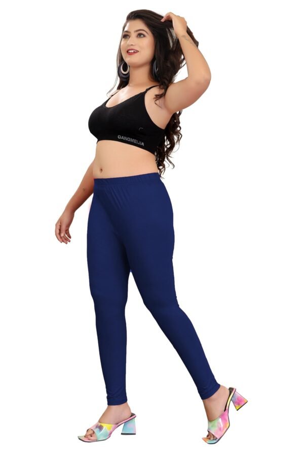 3-2.jpg LUNAIN Ankle Length Leggings for Women and Girls (Blue)