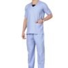 3-23.jpg LUNAIN Scrub Suits for Doctors | OT Dress | Dentists and Healthcare Professionals (Men) (Sky Blue)