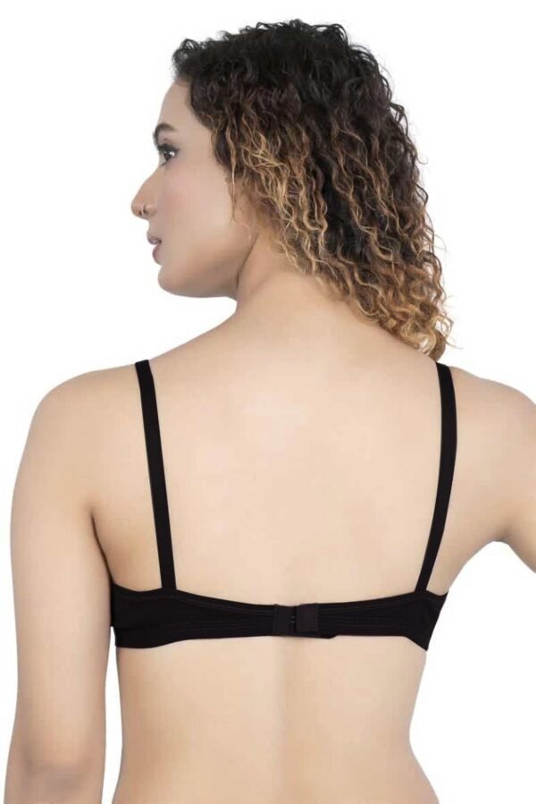 3-35.jpg LUNAIN Mani Women's Non Padded Non Wired Cotton Lycra Fabric Bra with Special Broad Strap