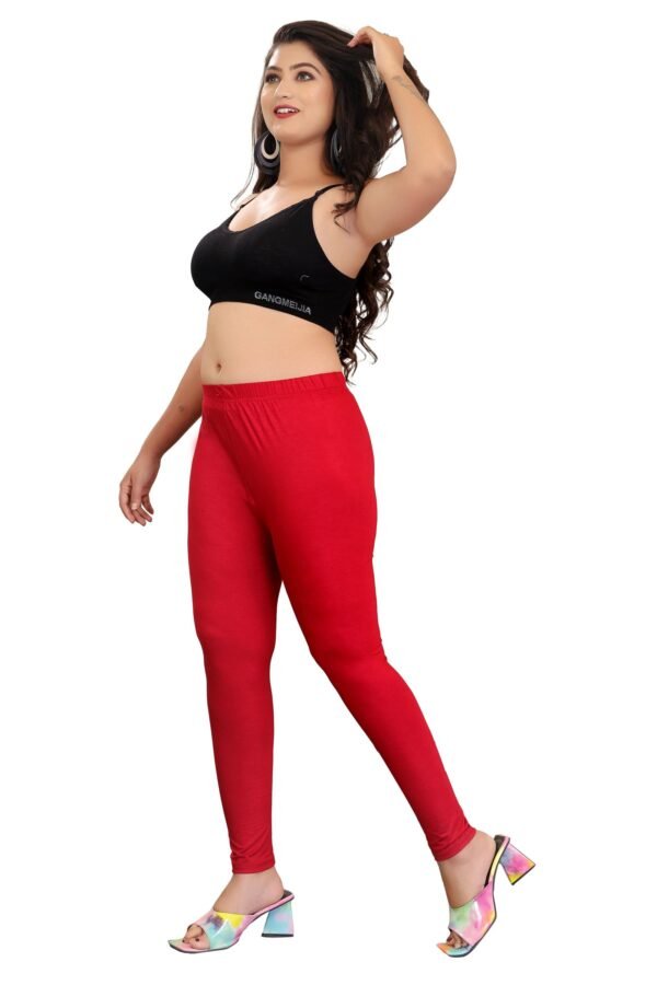 3-5.jpg LUNAIN Ankle Length Leggings for Women and Girls (Red)