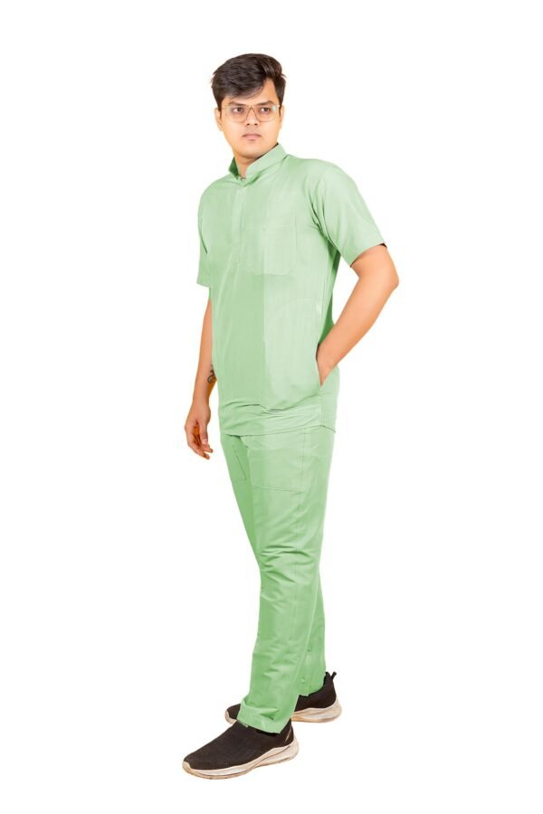3-50.jpg LUNAIN 2-Way Stretchable Scrub Suit for Men (Spring Green)