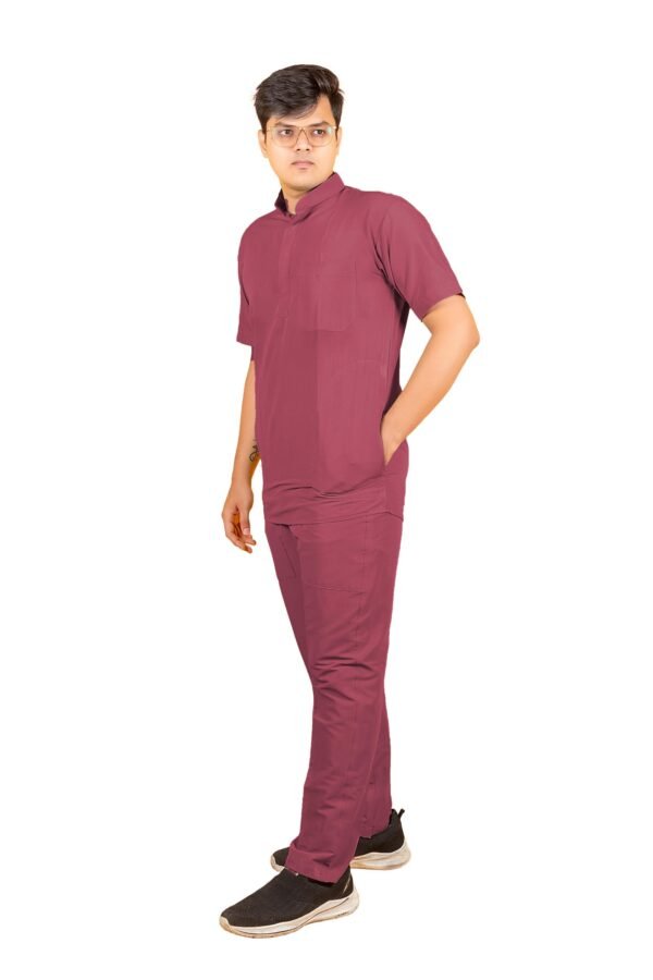 3-53.jpg LUNAIN 2-Way Stretchable Scrub Suit for Men (Pink)