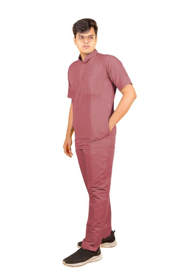 3-54.jpg LUNAIN 2-Way Stretchable Scrub Suit for Men (Rose)