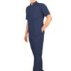 3-61.jpg LUNAIN 2-Way Stretchable Scrub Suit for Men (Navy Blue)