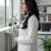 LUNAIN Full Sleeves Lab Coat for Women