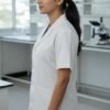 3-67.jpg LUNAIN Half Sleeves Lab Coat for Women