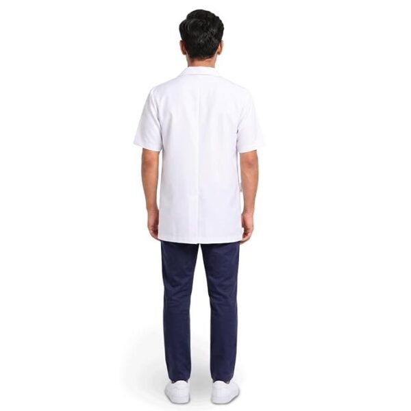 LUNAIN Half Sleeves Lab Coat for Man