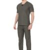 4-13.jpg LUNAIN Scrub Suits for Doctors | OT Dress | Dentists and Healthcare Professionals (Men) (Gray)
