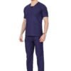 4-15.jpg LUNAIN Scrub Suits for Doctors | OT Dress | Dentists and Healthcare Professionals (Men) (Navy Blue)