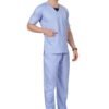 4-17.jpg LUNAIN Scrub Suits for Doctors | OT Dress | Dentists and Healthcare Professionals (Men) (Sky Blue)