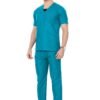 4-18.jpg LUNAIN Scrub Suits for Doctors | OT Dress | Dentists and Healthcare Professionals (Men) (Teal)