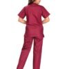 4-20.jpg LUNAIN Scrub Suits for Doctors | OT Dress | Dentists and Healthcare Professionals (Women) (Maroon)