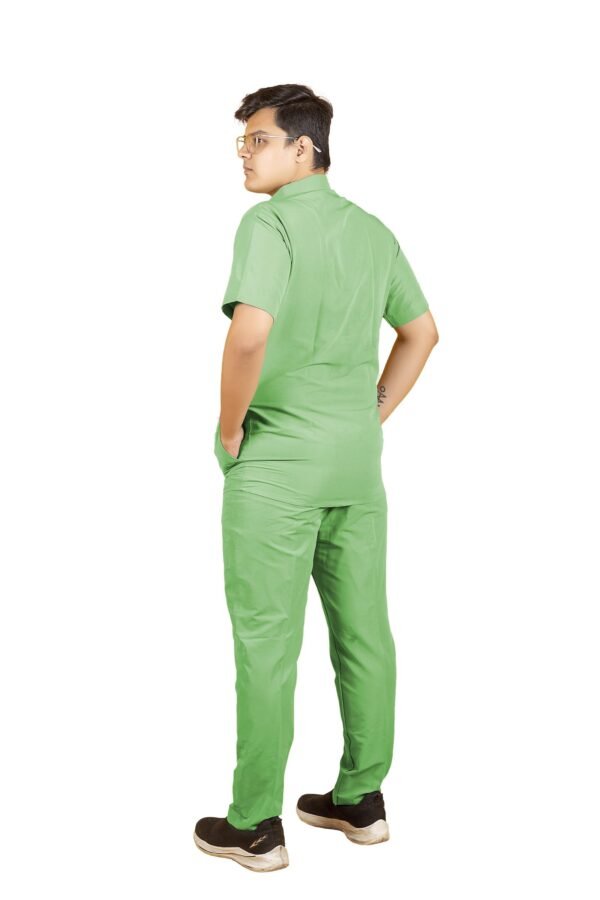 4-25.jpg LUNAIN 2-Way Stretchable Scrub Suit for Men (Spring Green)