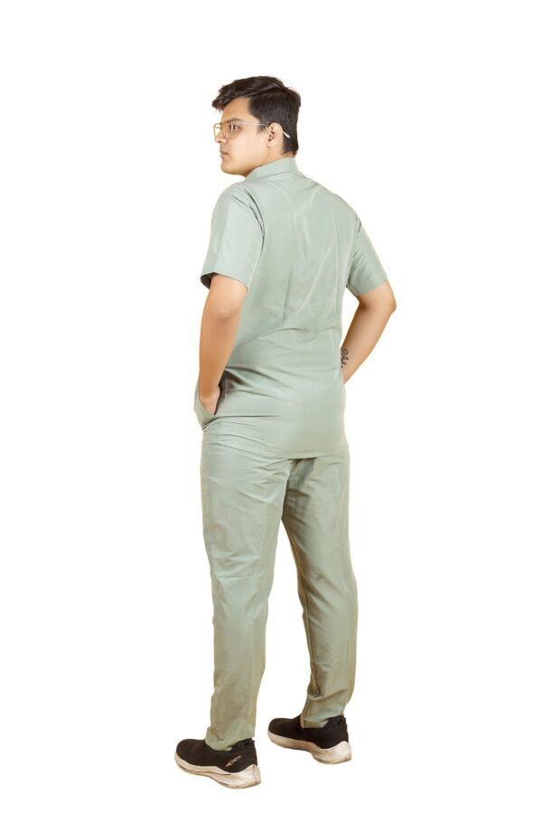4-32.jpg LUNAIN 2-Way Stretchable Scrub Suit for Men (Pista Green)