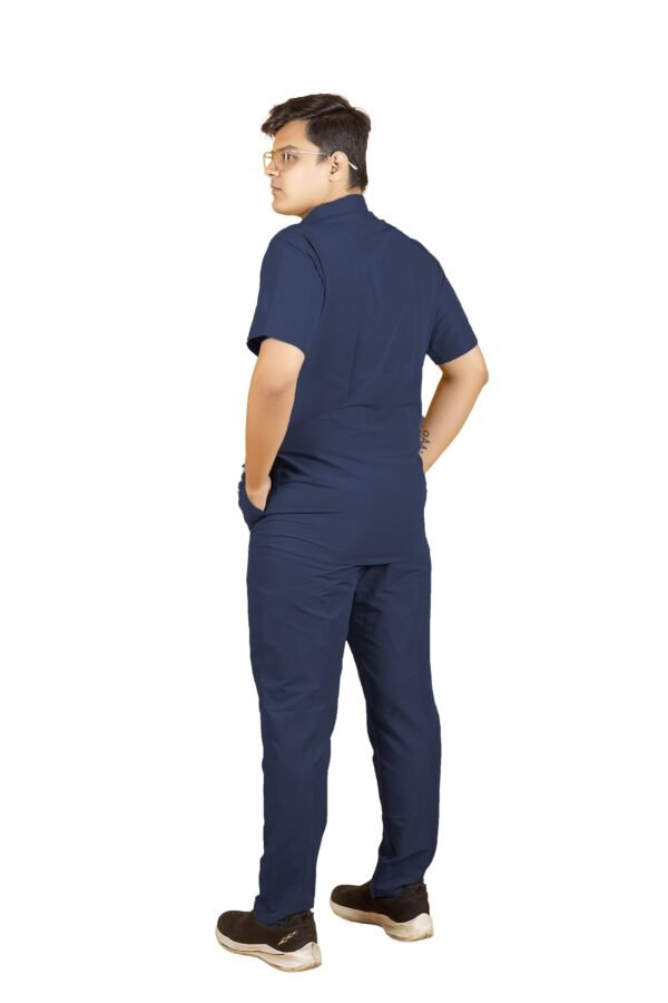 4-36.jpg LUNAIN 2-Way Stretchable Scrub Suit for Men (Navy Blue)