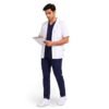 LUNAIN Half Sleeves Lab Coat for Man