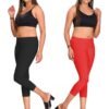 black-red.jpg LUNAIN Capris Combo for Women/Girls