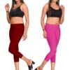 maroon-pink.jpg LUNAIN Capris Combo for Women/Girls